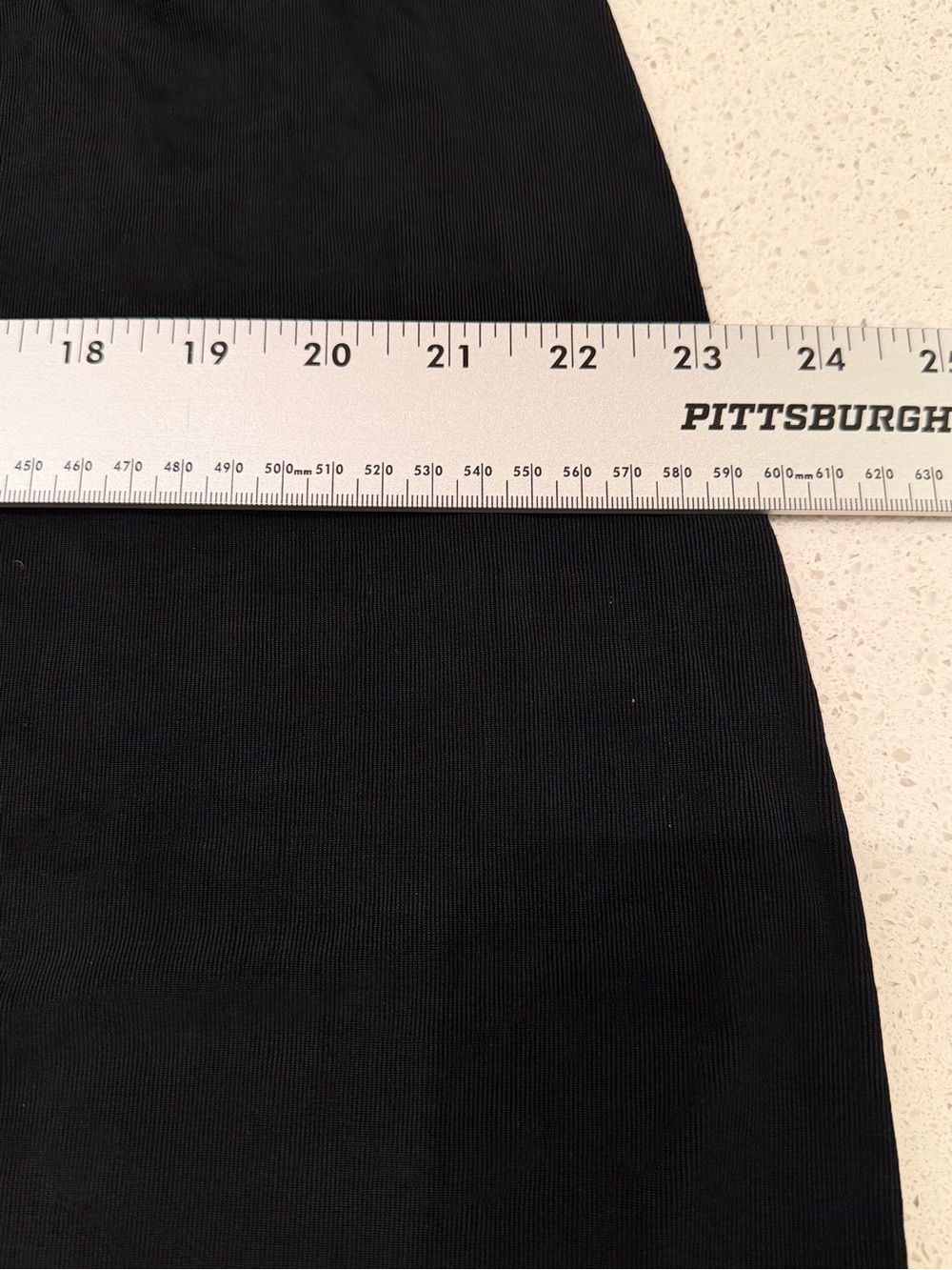 Black Women's Maxi Skirt - Sleek Long Silhouette - Picture 6 of 7